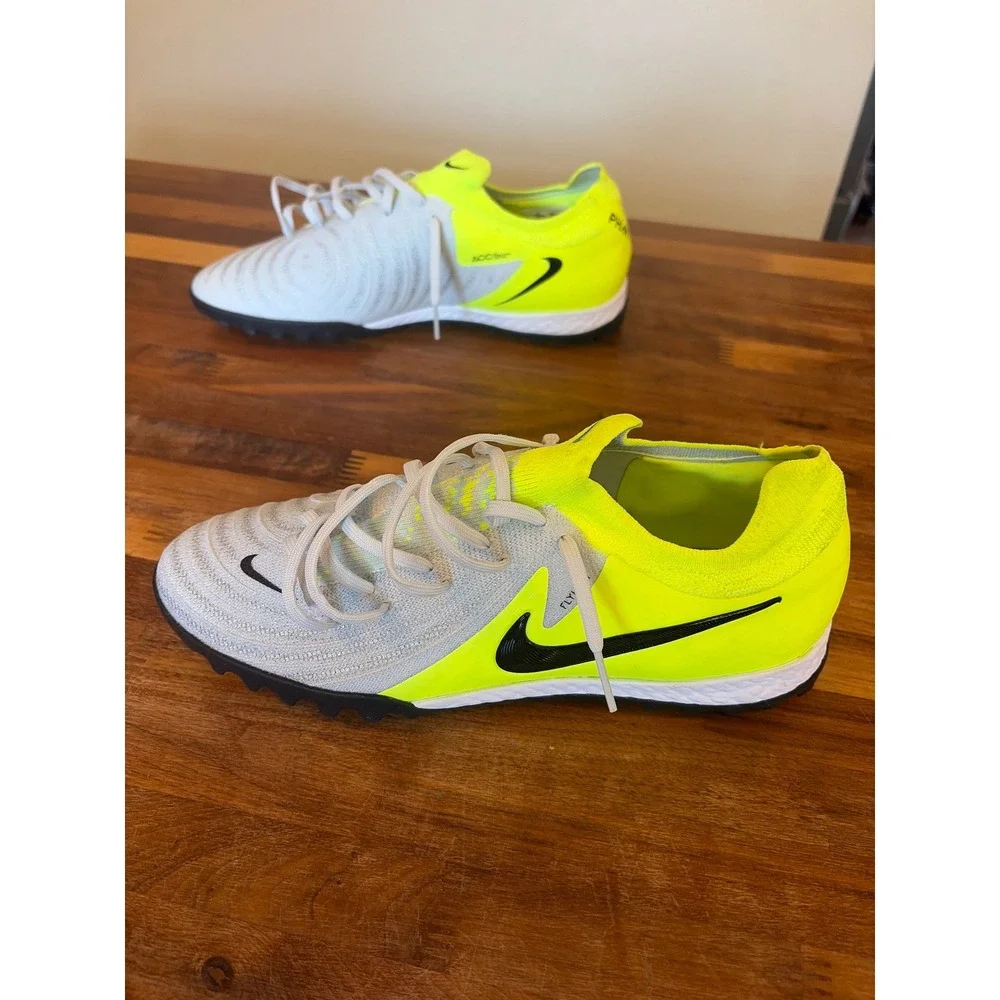 Nike Phantom GX Pro TF Turf Soccer Shoes FJ2583-003 Volt Grey Mens 8.5